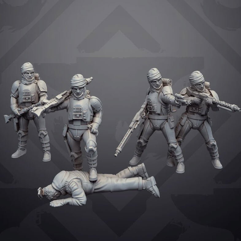 Nerfgar the Turbaned Bounty Hunter - SW Legion Compatible Miniature (38 - 40mm tall) High Quality 8k Resin 3D Print - Skullforge Studios - Gootzy Gaming