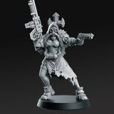 New Faith, Wastelands Gunner - Single Roleplaying Miniature for D&D or Pathfinder - 32mm Scale Resin 3D Print - RN EStudios - Gootzy Gaming