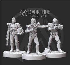 Occupying Captain(Marked Armor) Miniature - SW Legion Compatible (38 - 40mm tall) Multi - Piece Resin 3D Print - Dark Fire Designs - Gootzy Gaming