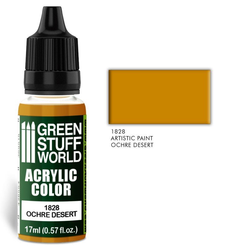 Ochre Desert - Matte Acrylic Paint - Green Stuff World - 17 mL Dropper Bottle - Gootzy Gaming