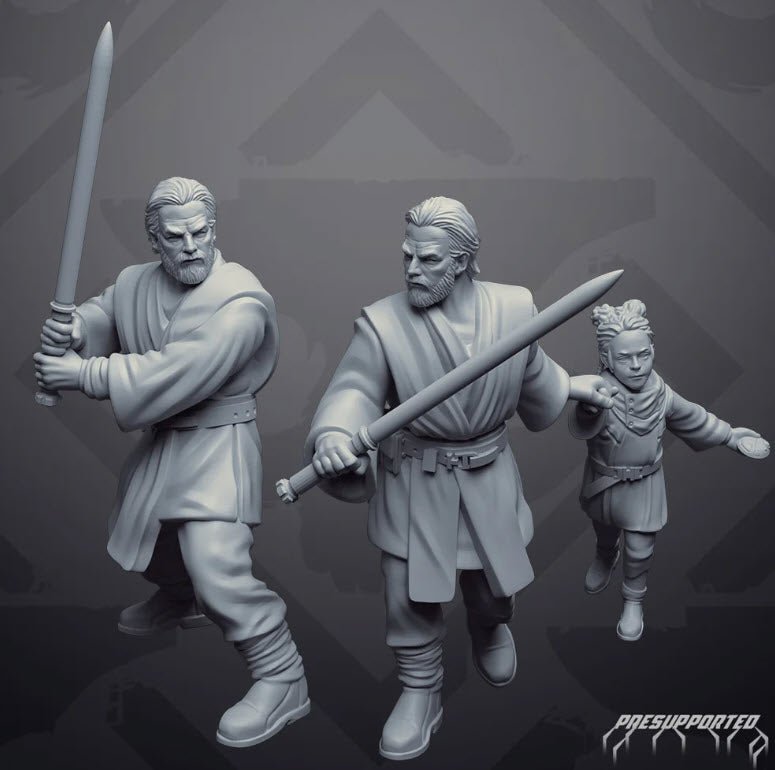 Old Benji the Kiddo Rescuer - Single Miniature - SW Legion Compatible (38 - 40mm tall) Resin 3D Print - Skullforge Studios - Gootzy Gaming
