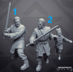 Old Benji the Kiddo Rescuer - Single Miniature - SW Legion Compatible (38-40mm tall) Resin 3D Print - Skullforge Studios - Gootzy Gaming