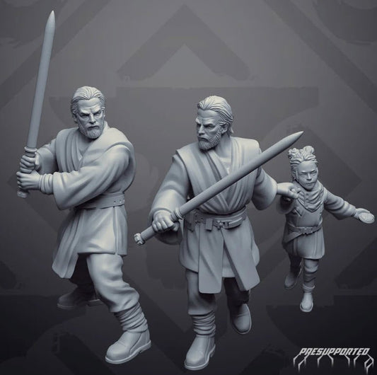 Old Benji the Kiddo Rescuer - Single Miniature - SW Legion Compatible (38-40mm tall) Resin 3D Print - Skullforge Studios - Gootzy Gaming