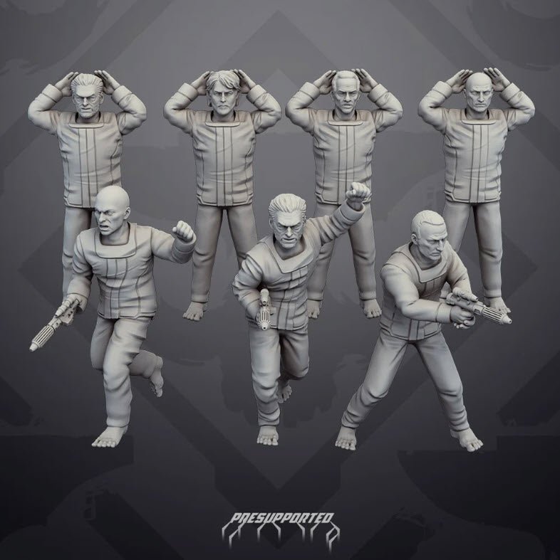 One Way Out Prisoners - SW Legion Compatible Miniature (38 - 40mm tall) High Quality 8k Resin 3D Print - Skullforge Studios - Gootzy Gaming