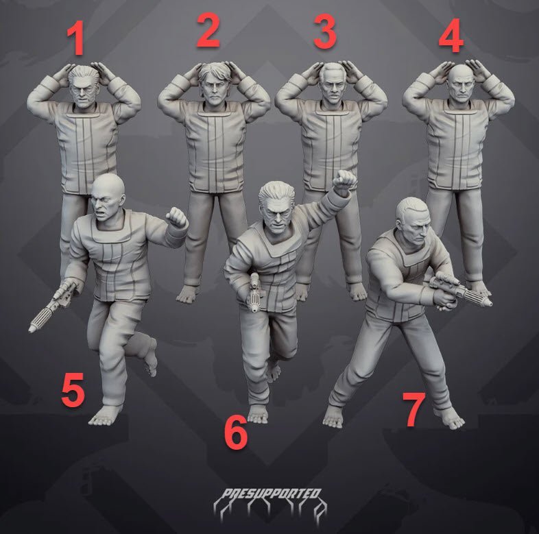 One Way Out Prisoners - SW Legion Compatible Miniature (38 - 40mm tall) High Quality 8k Resin 3D Print - Skullforge Studios - Gootzy Gaming