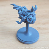 Onibi With Hikiga Masker, Will-o-Wisp Spirit - Single Roleplaying Miniature for D&D or Pathfinder - 32mm Scale Resin 3D Print - Cobramode - Gootzy Gaming