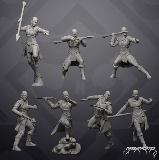 Onyx Sister Warriors - 7 Miniature All In Bundle- SW Legion Compatible (38-40mm tall) Resin 3D Print - Skullforge Studios - Gootzy Gaming