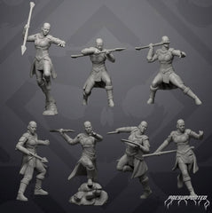 Onyx Sister Warriors - 7 Miniature All In Bundle - SW Legion Compatible (38 - 40mm tall) Resin 3D Print - Skullforge Studios - Gootzy Gaming