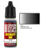 Opulentus Black Intensity Ink - Acrylic Ink - Green Stuff World - 17 mL Dropper Bottle - Gootzy Gaming