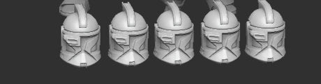 P1 ARC Standard Trooper Helmets - 5 bits pack - SW Legion Compatible Resin 3D Print - Dark Fire Designs - Gootzy Gaming