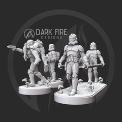 P2 Clone Medic Miniature - Individual or Bundle - SW Legion Compatible (38 - 40mm tall) Multi - Piece Resin 3D Print - Dark Fire Designs - Gootzy Gaming