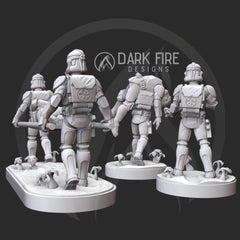 P2 Clone Medic Miniature - Individual or Bundle - SW Legion Compatible (38 - 40mm tall) Multi - Piece Resin 3D Print - Dark Fire Designs - Gootzy Gaming