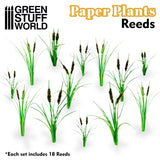 Paper Plants - Reeds - Green Stuff World - 2 Laser Cut Sheets - Gootzy Gaming