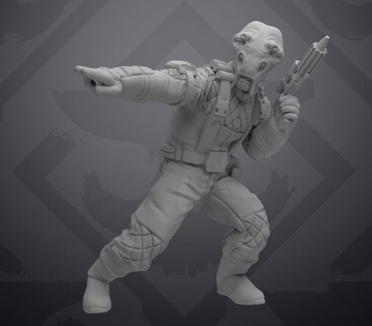 Party Bus Alien Commander Miniature - SW Legion Compatible (38-40mm tall) Resin 3D Print - Skullforge Studios - Gootzy Gaming