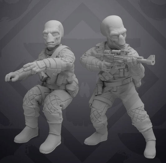 Party Bus Blue Head Alien Miniature - SW Legion Compatible (38 - 40mm tall) Resin 3D Print - Skullforge Studios - Gootzy Gaming