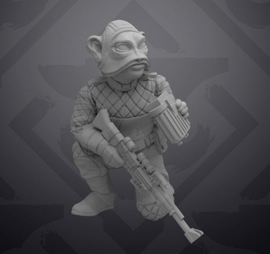 Party Bus Insurgent Catfish Lookout Miniature - SW Legion Compatible (38 - 40mm tall) Resin 3D Print - Skullforge Studios - Gootzy Gaming
