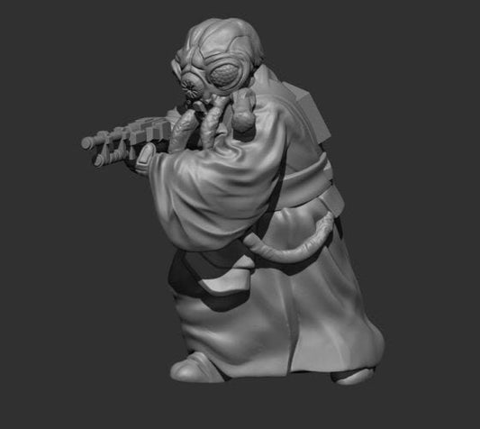 Pathfinder Hunter Miniature - SW Legion Compatible (38 - 40mm tall) Resin 3D Print - Skullforge Studios - Gootzy Gaming