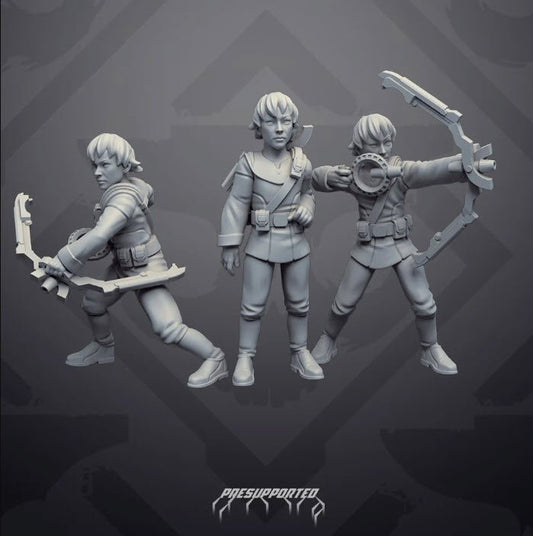 Perfect Genetic Clone Girl Olga with Bow - SW Legion Compatible Miniature (38 - 40mm tall) High Quality 8k Resin 3D Print - Skullforge Studios - Gootzy Gaming