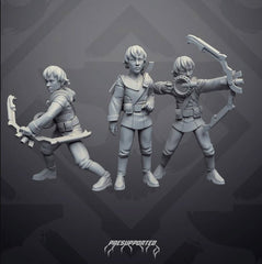 Perfect Genetic Clone Girl Olga with Bow - SW Legion Compatible Miniature (38 - 40mm tall) High Quality 8k Resin 3D Print - Skullforge Studios - Gootzy Gaming