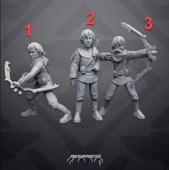 Perfect Genetic Clone Girl Olga with Bow - SW Legion Compatible Miniature (38 - 40mm tall) High Quality 8k Resin 3D Print - Skullforge Studios - Gootzy Gaming
