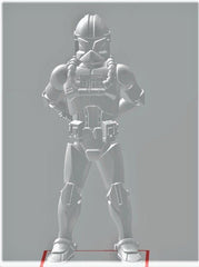 Phase I Clone Trooper Pilot Miniature - SW Legion Compatible (38 - 40mm tall) Resin 3D Print - Dark Fire Designs - Gootzy Gaming