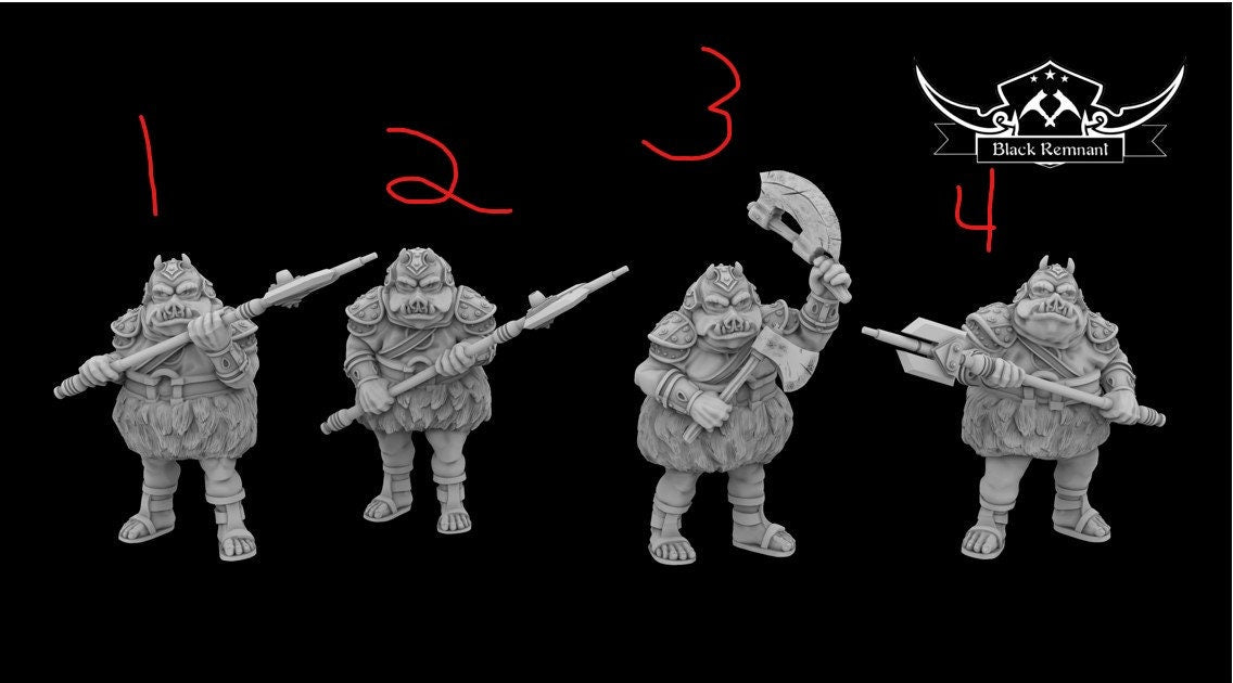 Pig Palace Guard Miniature - SW Legion Compatible (38-40mm tall) Resin 3D Print - Black Remnant - Gootzy Gaming