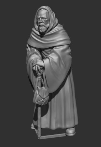 Pilgrim of Space Magic Miniature - SW Legion Compatible (38 - 40mm tall) Resin 3D Print - Skullforge Studios - Gootzy Gaming