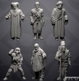 Pilgrim Set 2 - 6 Miniature All In Bundle- SW Legion Compatible (38-40mm tall) Resin 3D Print - Skullforge Studios - Gootzy Gaming