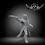Pirate Smuggler Cade - SW Legion Compatible Miniature (38-40mm tall) High Quality 8k Resin 3D Print - Black Remnant - Gootzy Gaming