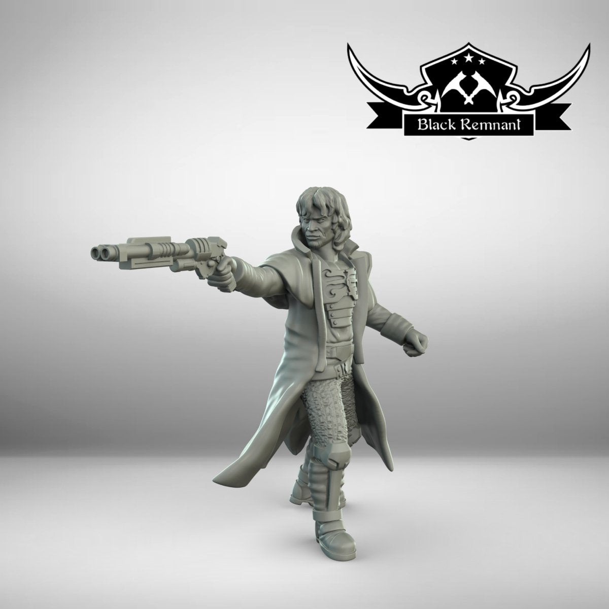 Pirate Smuggler Cade - SW Legion Compatible Miniature (38-40mm tall) High Quality 8k Resin 3D Print - Black Remnant - Gootzy Gaming
