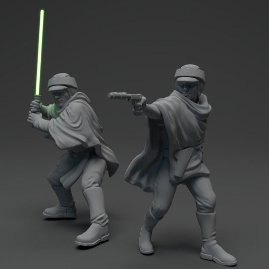 Prodigal Twins Forest Version Bundle - SW Legion Compatible (38 - 40mm tall) Resin 3D Print - Skullforge Studios - Gootzy Gaming