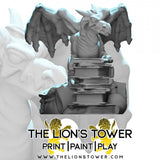 Pseudo Dragon Familiar Library Guardian - Roleplaying Mini for D&D or Pathfinder - 32mm Scale High Quality 8k Resin 3D Print - Lion Tower Miniatures - Gootzy Gaming