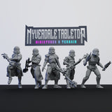Purifier Melee Squad - 5 Mini Bundle - SW Legion Compatible (38-40mm tall) Resin 3D Print - Nyverdale Tabletop - Gootzy Gaming