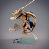 Qingshan, Feixian Crane Swordsman - Single Roleplaying Miniature for D&D or Pathfinder - 32mm Scale Resin 3D Print - Cobramode - Gootzy Gaming