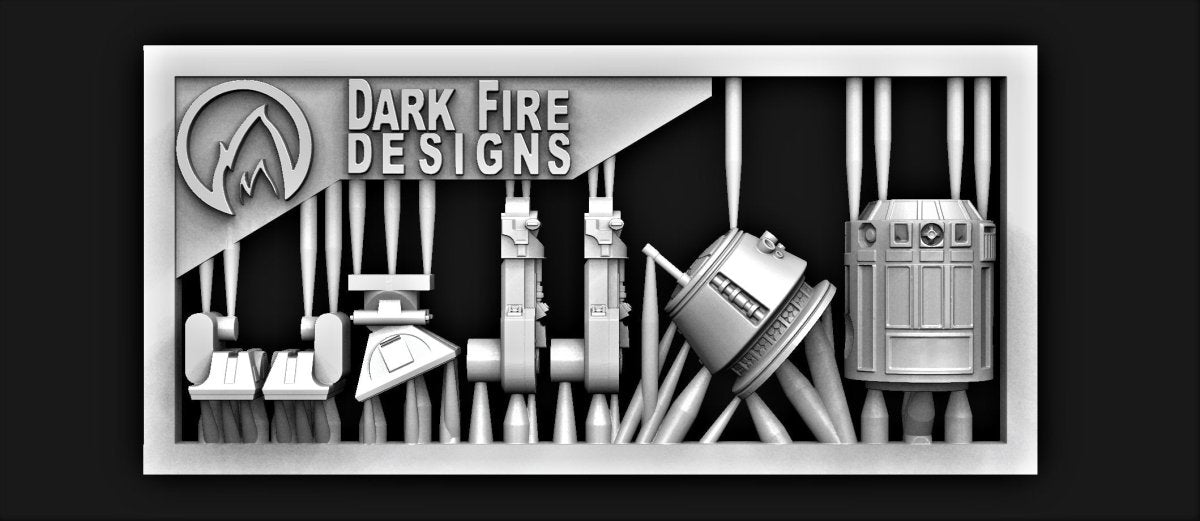 R5 Astro - drone Miniature OR Modular kit - SW Legion Compatible Resin 3D Print - Dark Fire Designs - Gootzy Gaming