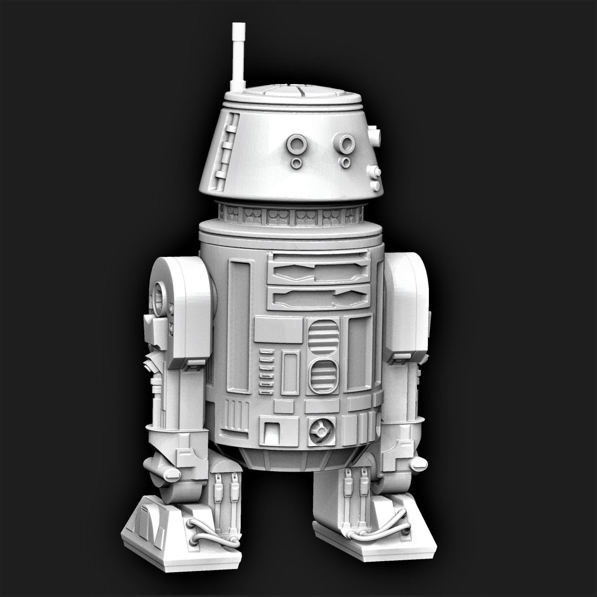 R5 Astro - drone Miniature OR Modular kit - SW Legion Compatible Resin 3D Print - Dark Fire Designs - Gootzy Gaming