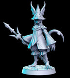 Rat Dragon Lancer - Single Roleplaying Miniature for D&D or Pathfinder - 32mm Scale Resin 3D Print - RN EStudios - Gootzy Gaming