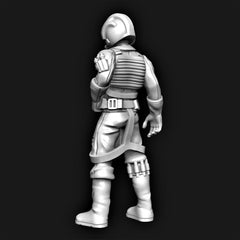 Rebel Pilot Miniature - SW Legion Compatible (38 - 40mm tall) Multi - Piece Resin 3D Print - Dark Fire Designs - Gootzy Gaming