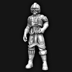 Rebel Pilot Miniature - SW Legion Compatible (38 - 40mm tall) Multi - Piece Resin 3D Print - Dark Fire Designs - Gootzy Gaming