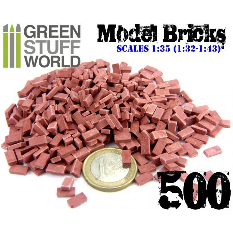 Red Model Bricks - Small Ceramic Decorations - Green Stuff World - Gootzy Gaming