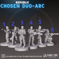 Republic Chosen ARC Eck or Frive - Single Miniature - SW Legion Compatible (38 - 40mm tall) Resin 3D Print - Dark Fire Designs - Gootzy Gaming