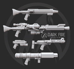 Republic Guns Pack 2 - 5 bits pack - SW Legion Compatible Resin 3D Print - Dark Fire Designs - Gootzy Gaming