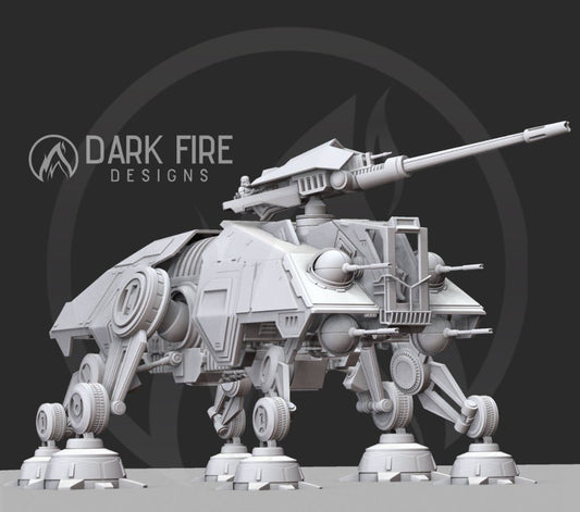 Republic Heavy Walker Vehicle- Large Resin Printed Model Kit - SW Legion Compatible Resin 3D Print - Dark Fire Designs - Gootzy Gaming