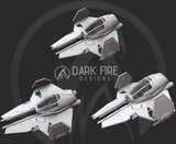 Republic Knight Interceptor Starship - Resin Printed Model Kit - SW Legion Compatible Resin 3D Print - Dark Fire Designs - Gootzy Gaming