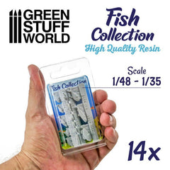 Resin Fish Collection - Unpainted Cast Resin Decoration Kit - Green Stuff World - Gootzy Gaming