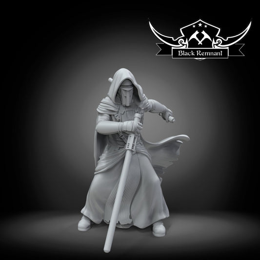 Revo Dark Wizard Knight - Single Miniature - SW Legion Compatible (38-40mm tall) Resin 3D Print - Black Remnant - Gootzy Gaming