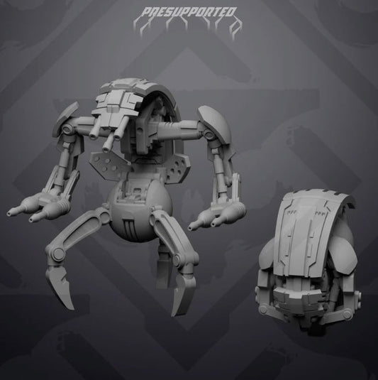 Rolly Ball Blaster Drone - SW Legion Compatible Miniature (38-40mm tall) High Quality 8k Resin 3D Print - Skullforge Studios - Gootzy Gaming