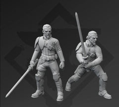 Ronan Wizard Warrior Miniature - 2 styles available - SW Legion Compatible (38 - 40mm tall) Resin 3D Print - Skullforge Studios - Gootzy Gaming
