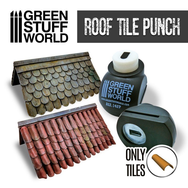 Roof Tile Punch - Miniature Hobby Punch Tool - Green Stuff World - Gootzy Gaming