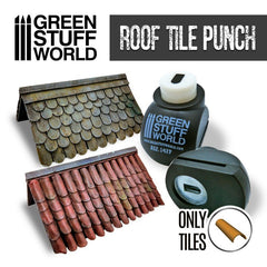 Roof Tile Punch - Miniature Hobby Punch Tool - Green Stuff World - Gootzy Gaming